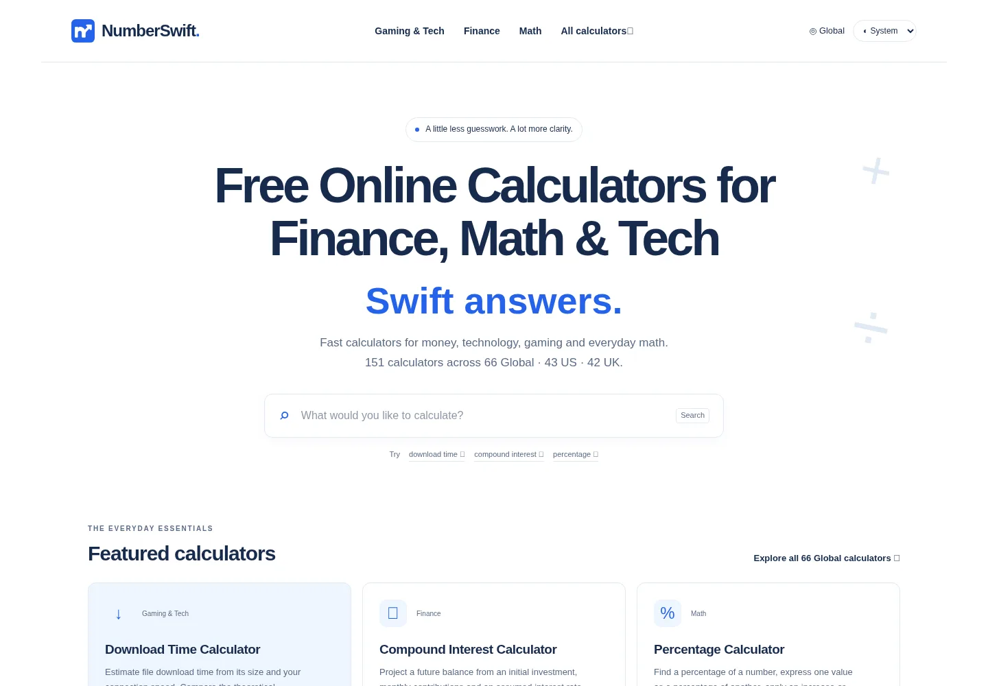 Authentic public-site capture: NumberSwift